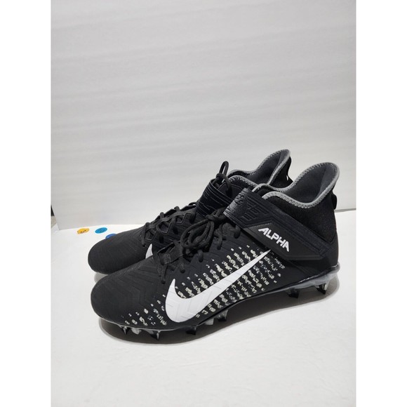 Nike Alpha Menace Pro 2 Mid Black Football Cleats Mens Size 15 New AQ3209-002